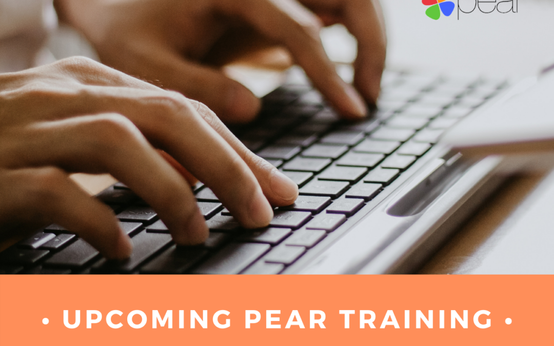 Upcoming PEAR Trainings